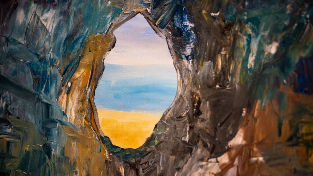 Lotta Hirvaksen abstrakti maalaus.